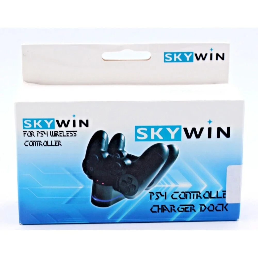 Sky Win PS4 Dual Controller Charger Stand Dock SW-PSCD1 Tested LED